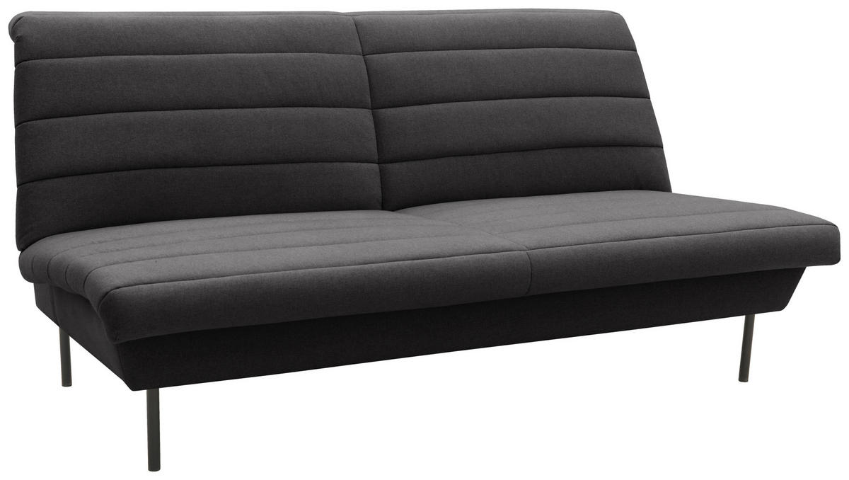 2-SITZER-SOFA Anthrazit  - Anthrazit/Schwarz, Design, Textil/Metall (185/92/103cm) - LOOKS by W.Joop