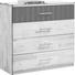 KOMMODE - Chromfarben/Erlefarben, Natur, Holz/Metall (92/90/41cm) - Linea Natura KOMMODE - Chromfarben/Erlefarben, Natur, Holz/Metall (92/90/41cm) - Linea Natura
