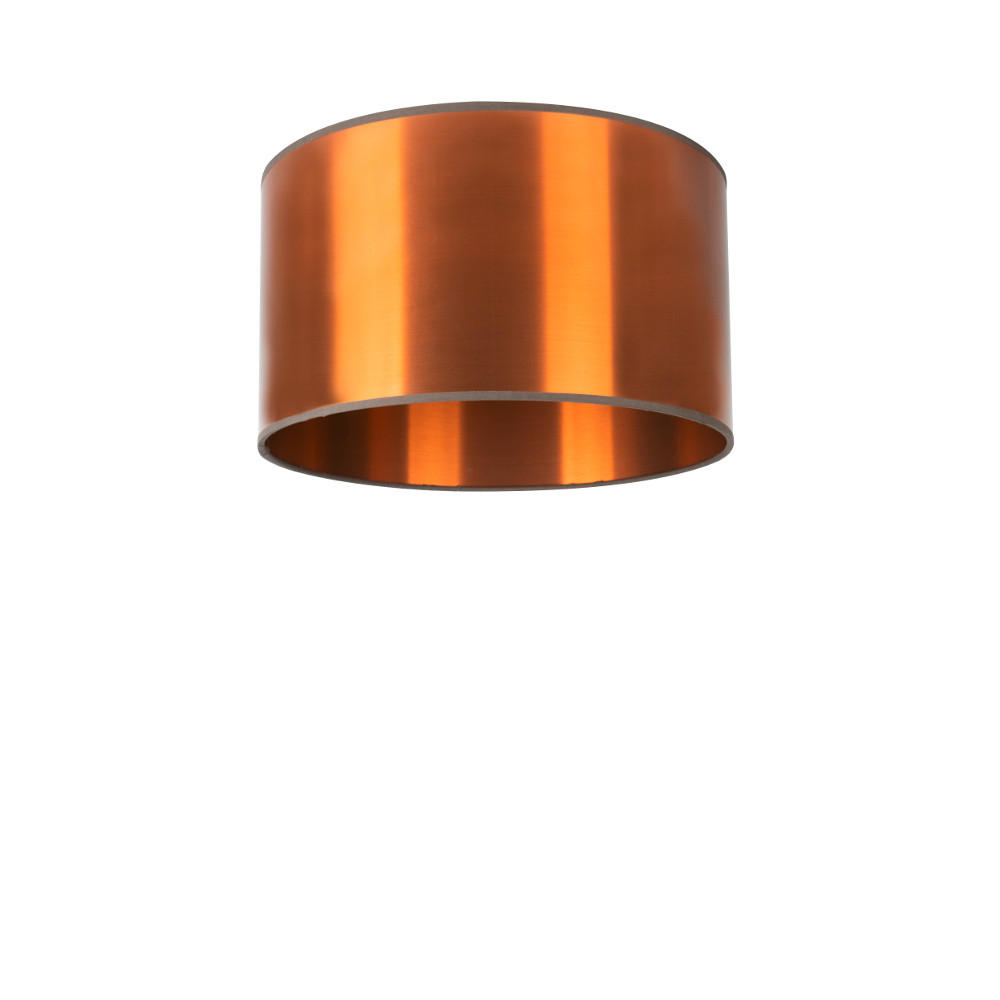 LEUCHTENSCHIRM 30/24 cm   - Kupferfarben, Basics, Textil/Metall (30/24cm)