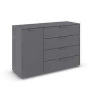 KOMMODE  in 120/81/42 cm  - Dunkelgrau, Design, Holzwerkstoff/Metall (120/81/42cm) - Carryhome