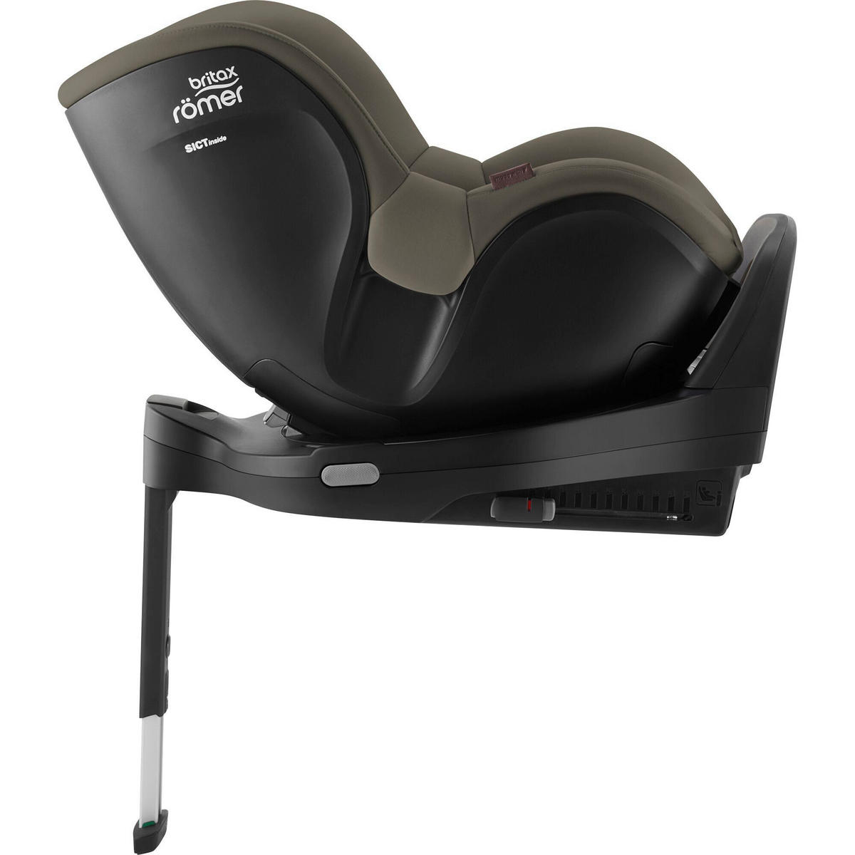 REBOARDER-KINDERSITZ DUALFIX PRO  - Olivgrün, Basics, Kunststoff/Textil (44/48/74cm) - Britax Römer