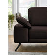 ECKSOFA in Echtleder Braun  - Schwarz/Braun, Design, Leder/Metall (332/193cm) - Dieter Knoll