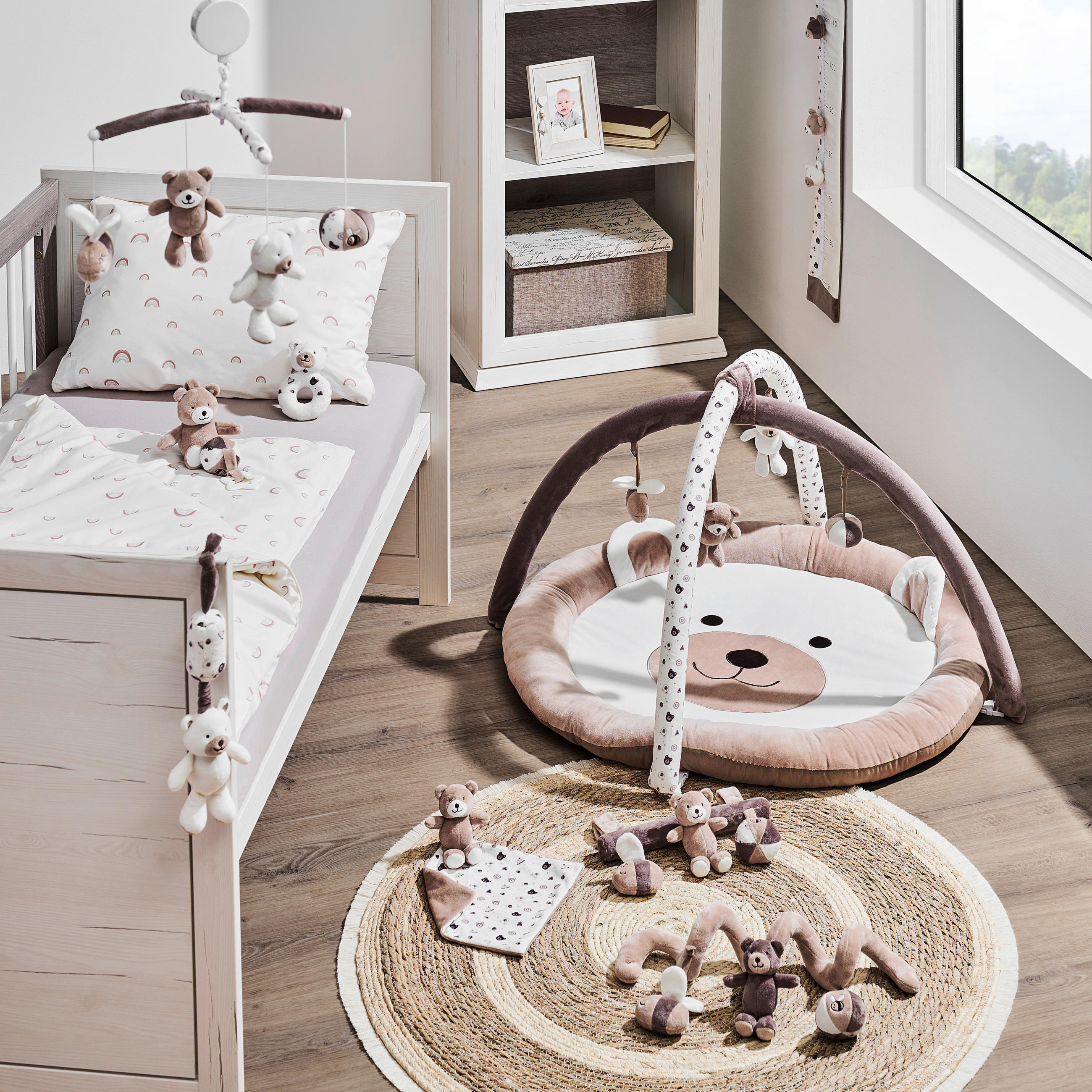 BABYSCHALENMOBILE Honey  - Beige/Creme, Basics, Textil (28cm) - Patinio