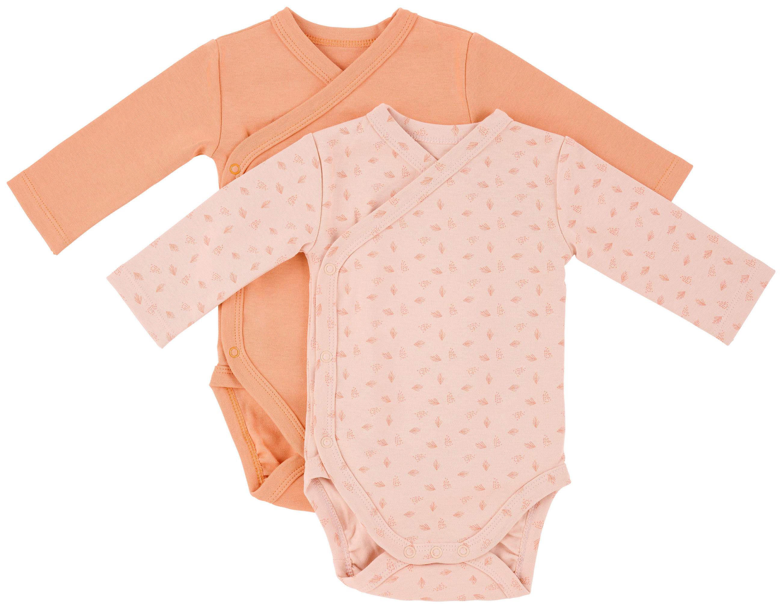 WICKELBODY 2-teilig  - Koralle, Basics, Textil (50/56null) - Avelia