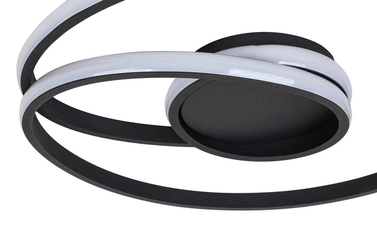 DECKENLEUCHTE 45/8 cm  - Schwarz, Trend, Kunststoff/Metall (45/8cm) - Collett's Monde