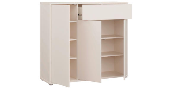 SCHUHSCHRANK  in 109,2/99,1/34,9 cm  - Sandfarben/Grau, MODERN, Holzwerkstoff/Kunststoff (109,2/99,1/34,9cm) - Carryhome