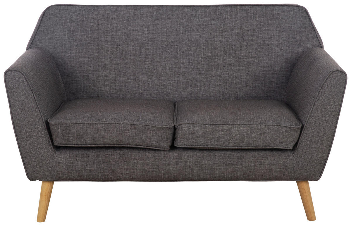 SEDACIA ZOSTAVA, textil, tmavosivá - prírodná farba/tmavosivá, Modern, drevo/textil (178.5/83/79cm) - P & B
