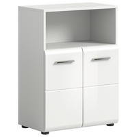 SPODNJA OMARICA 60/82/30 cm  - bela/visoki sijaj, Moderno, leseni material (60/82/30cm) - MID.YOU