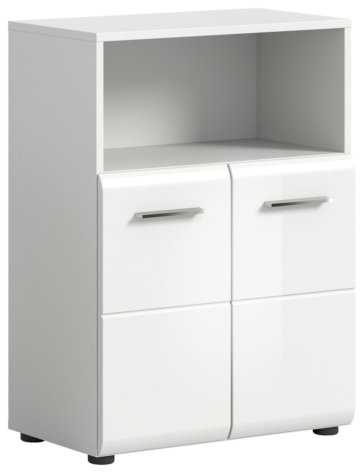 SPODNJA OMARICA 60/82/30 cm  - bela/visoki sijaj, Moderno, leseni material (60/82/30cm) - MID.YOU