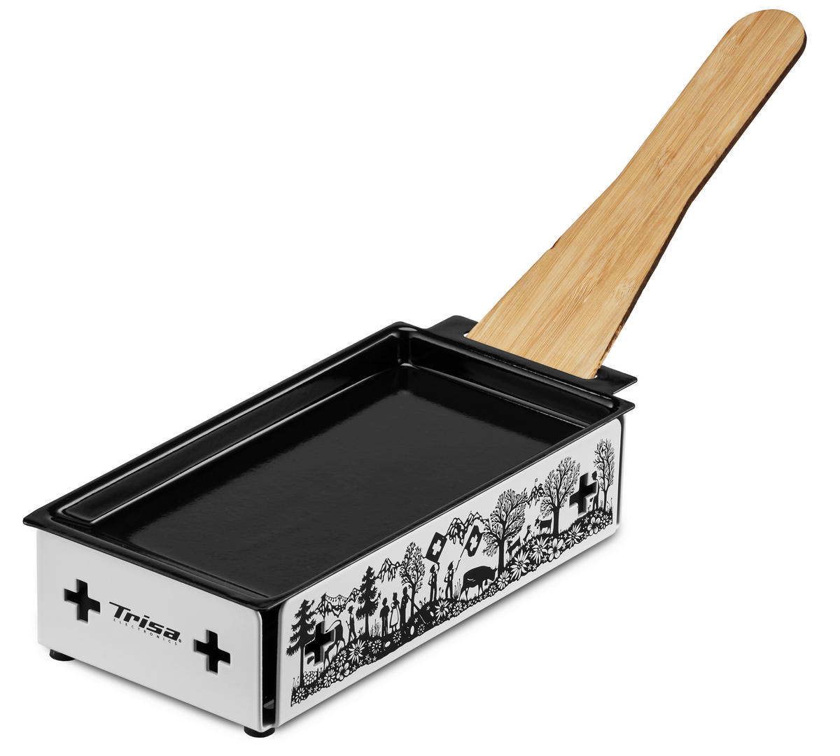 RACLETTE-GRILL  - Weiß, Design, Metall (19,50/10/5cm) - Trisa Electronics