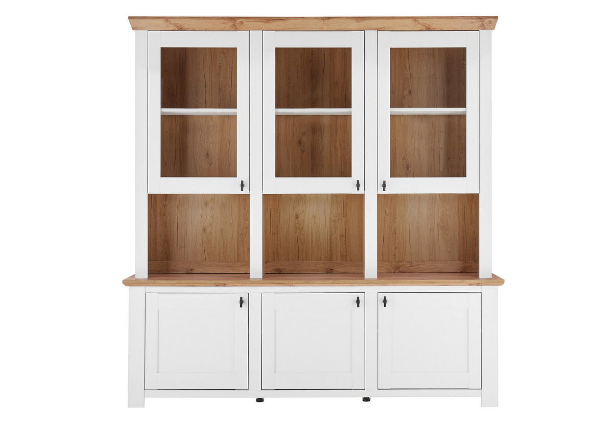 MEHRZWECKSCHRANK 198/206/45 cm  in Eichefarben, Pinienfarben  - Eichefarben/Eiche Wotan, Design, Holzwerkstoff/Metall (198/206/45cm) - MID.YOU