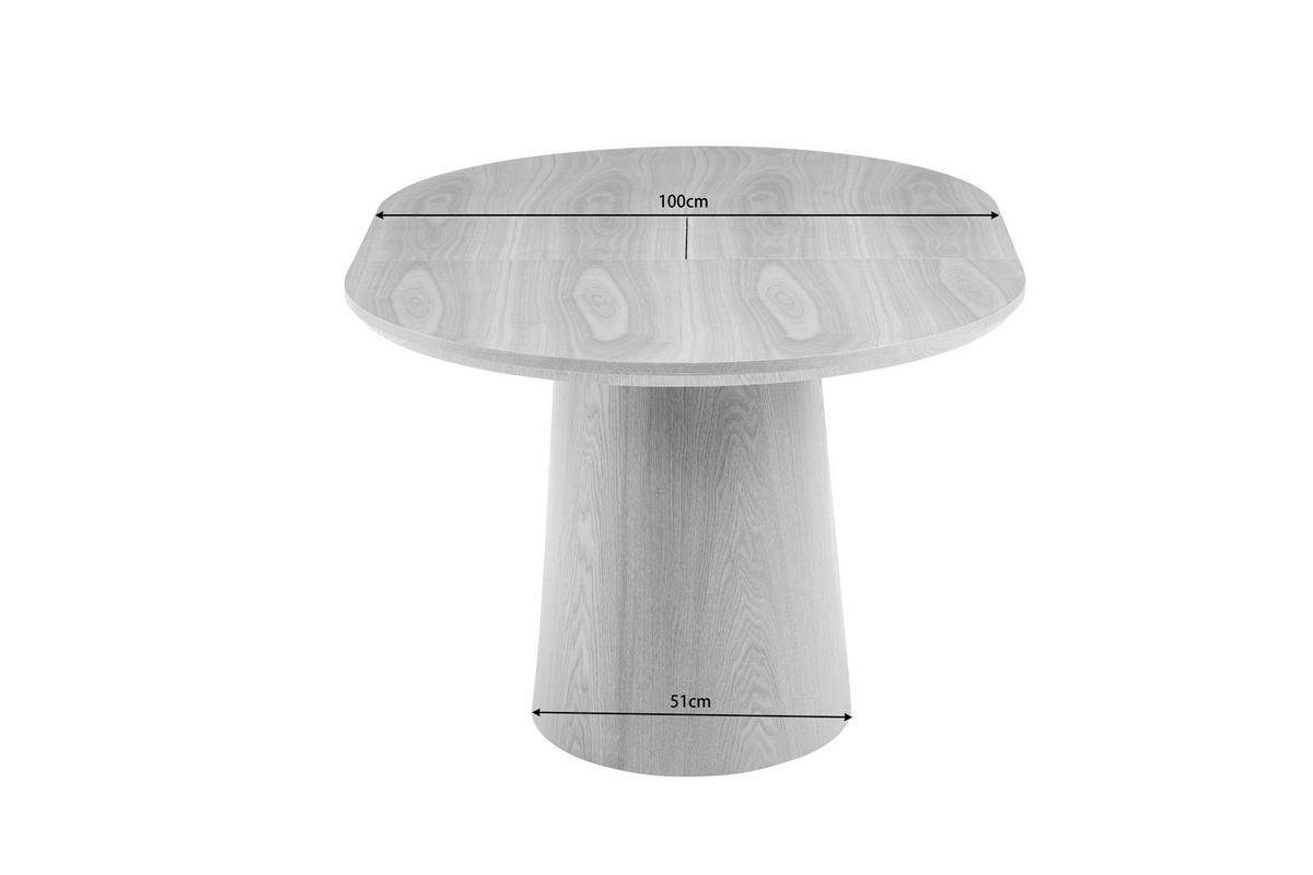 ESSTISCH 160/200/100/76 cm Echtholz  Holz, Holzwerkstoff ausziehbar oval Eichefarben  - Eichefarben, MODERN, Holz/Holzwerkstoff (160/200/100/76cm) - Livetastic