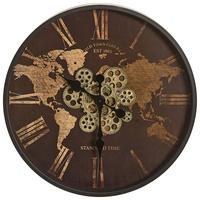 CEAS DE PERETE 57/6/57 cm   - maro/negru, Lifestyle, sticlă/metal (57/6/57cm) - Xora