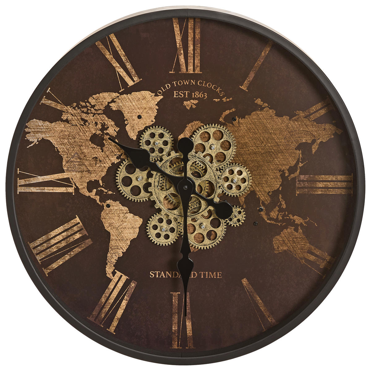 CEAS DE PERETE 57/6/57 cm   - maro/negru, Lifestyle, sticlă/metal (57/6/57cm) - Xora
