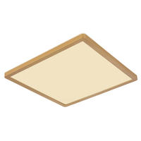 LED-DECKENLEUCHTE 42/42/25 cm   - Messingfarben/Opal, KONVENTIONELL, Kunststoff (42/42/25cm) - Globo