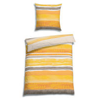 BETTWÄSCHE 2-teilig Seersucker 135/200 cm  - Orange, Basics, Textil (135/200cm) - Florella