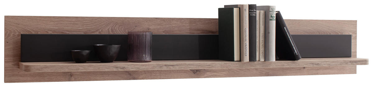 WANDBOARD  150/24/18 cm  - Eiche dunkel/Anthrazit, Konventionell, Holzwerkstoff (150/24/18cm) - Cantus