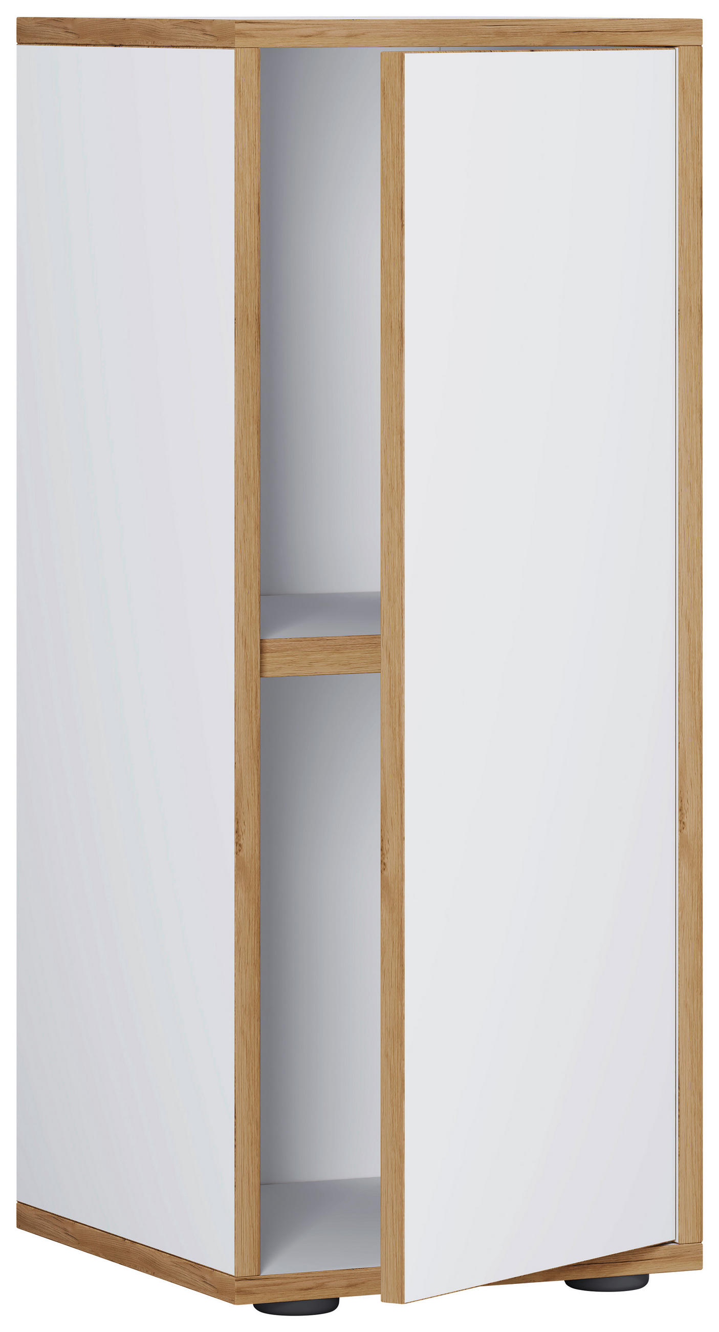 AKTENSCHRANK 30/74/33 cm  - Honigeiche/Weiss, Design, Holzwerkstoff (30/74/33cm) - MID.YOU