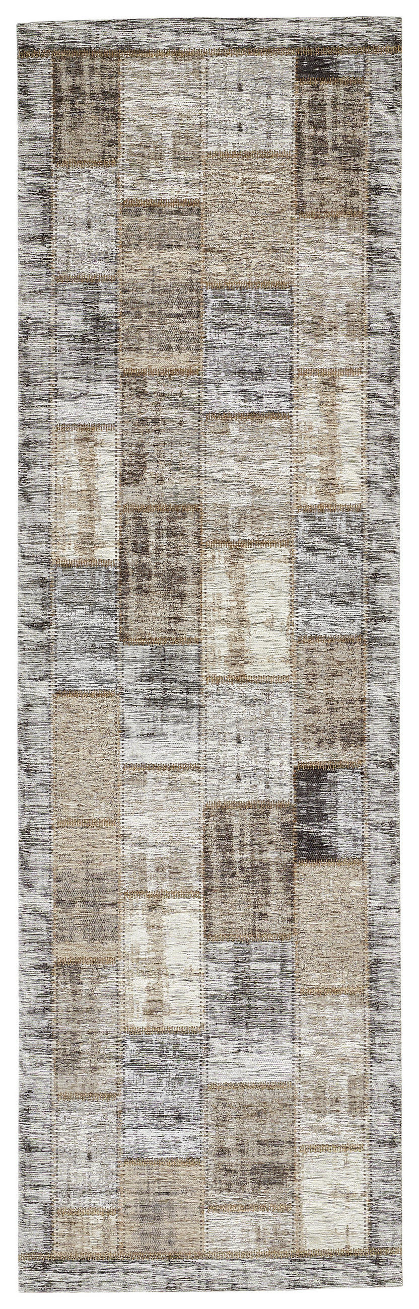 LÄUFER 68/220 cm Grau, Beige - Beige/Grau, Trend, Textil (68/220cm) - Novel