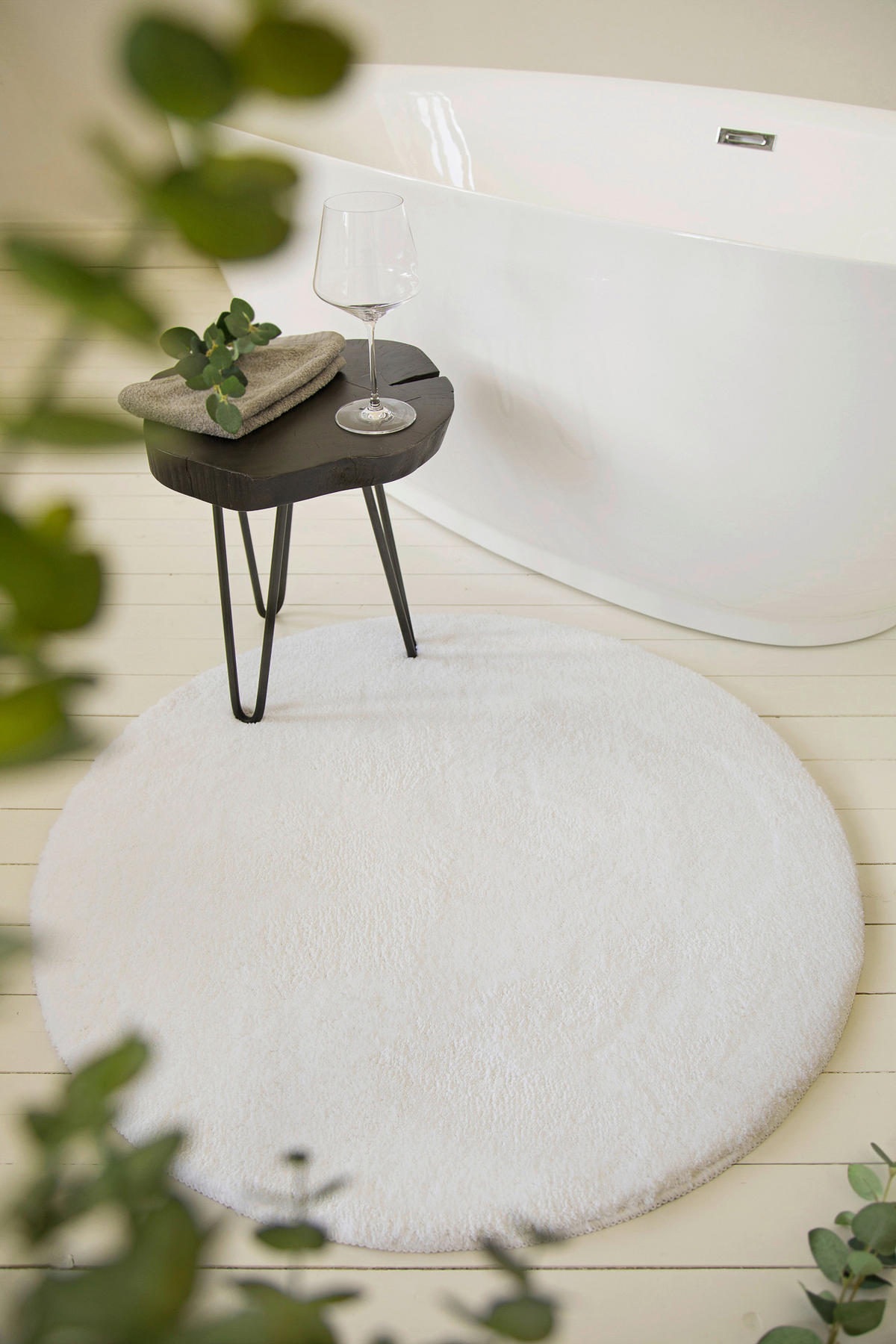 BADTEPPICH Weiß 90 cm  - Weiß, Basics, Textil (90cm) - WECON HOME