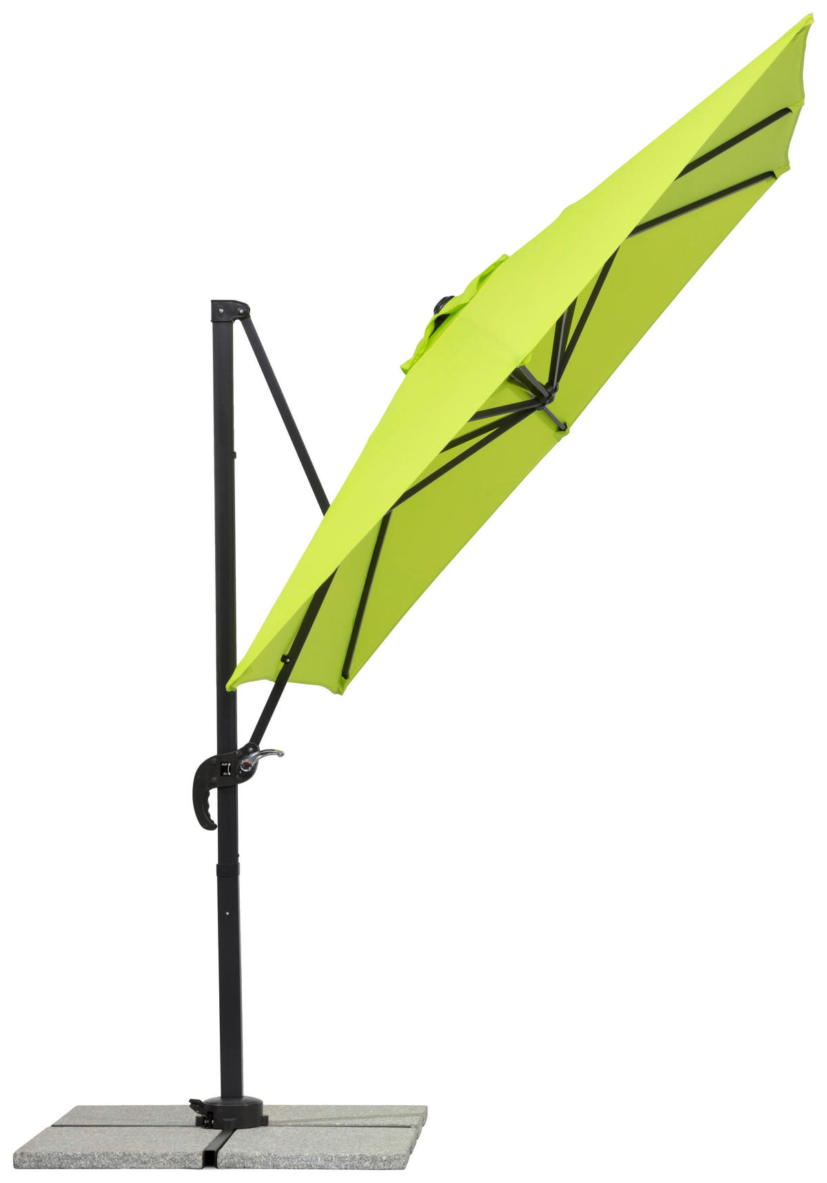 AMPELSCHIRM   - Anthrazit/Grün, Basics, Textil/Metall (300/239/230cm) - Schneider