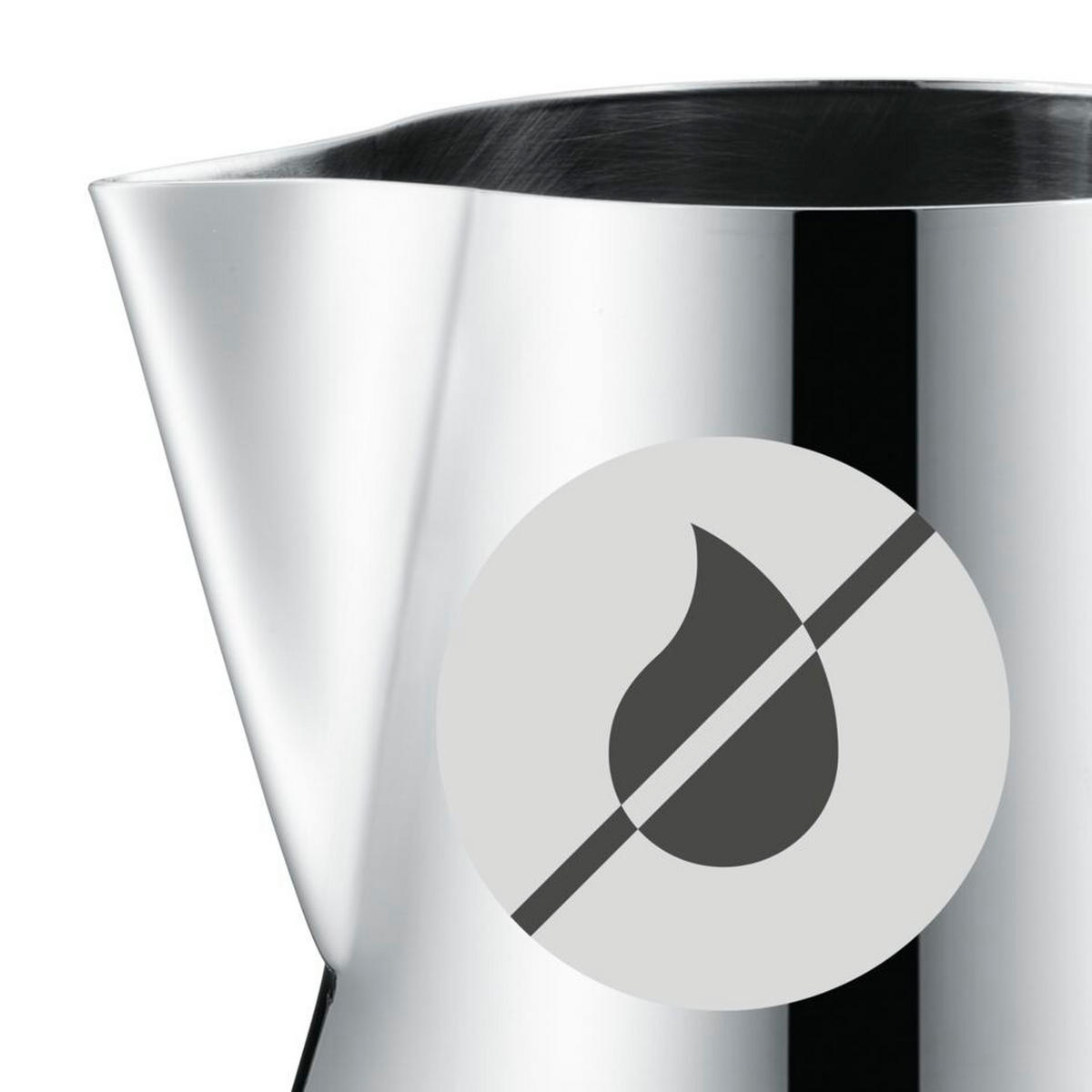 BOKAL ZA MLEKO        - boja nerđajućeg čelika, Dizajnerski, metal (0,6l) - WMF