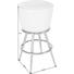 TRESENSTUHL Lederlook Braun, Goldfarben - Goldfarben/Braun, Design, Textil/Metall (48/74/48cm) - Kare-Design