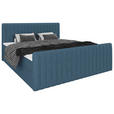BOXBETT 180/200 cm  in Blau  - Blau/Schwarz, Basics, Kunststoff/Textil (180/200cm) - Carryhome