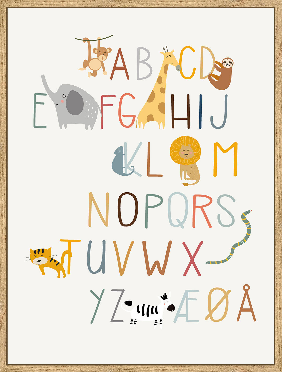 KINDERBILD Kinder  - Multicolor/Naturfarben, Trend, Papier/Holzwerkstoff (28/38cm) - Monee