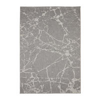 OUTDOORTEPPICH 120/170 cm Baracoa Grau, Weiß  - Weiß/Grau, Design, Kunststoff/Textil (120/170cm) - Novel