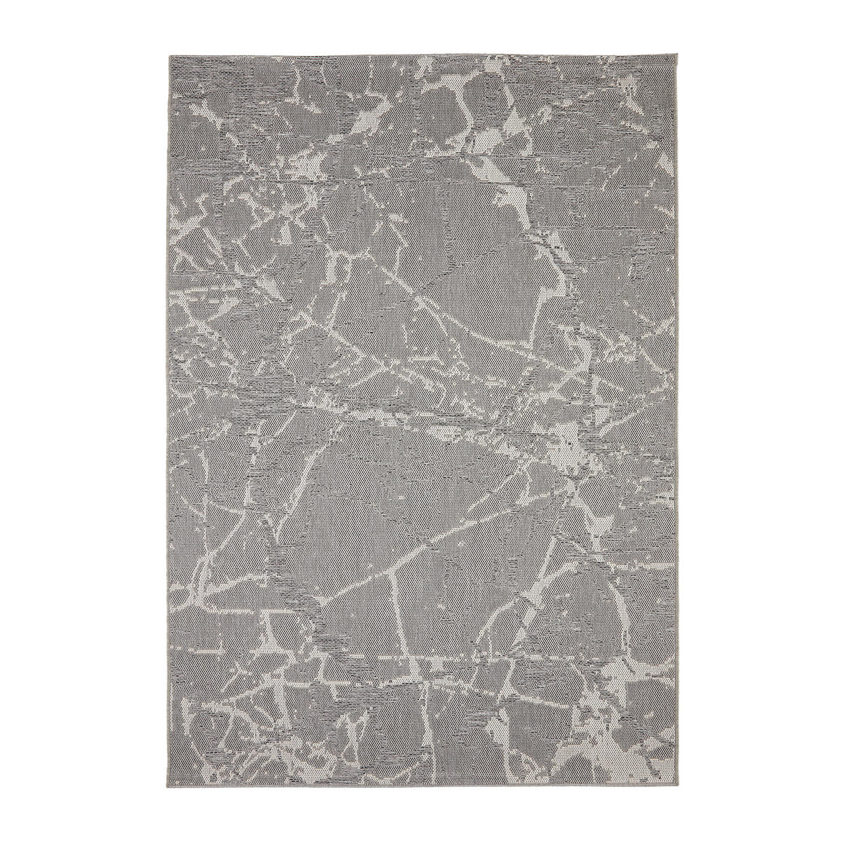 OUTDOORTEPPICH 120/170 cm Baracoa Grau, Weiß  - Weiß/Grau, Design, Kunststoff/Textil (120/170cm) - Novel