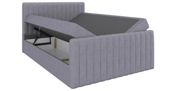 BOXBETT 140/200 cm  in Grau  - Schwarz/Grau, Basics, Kunststoff/Textil (140/200cm) - Carryhome