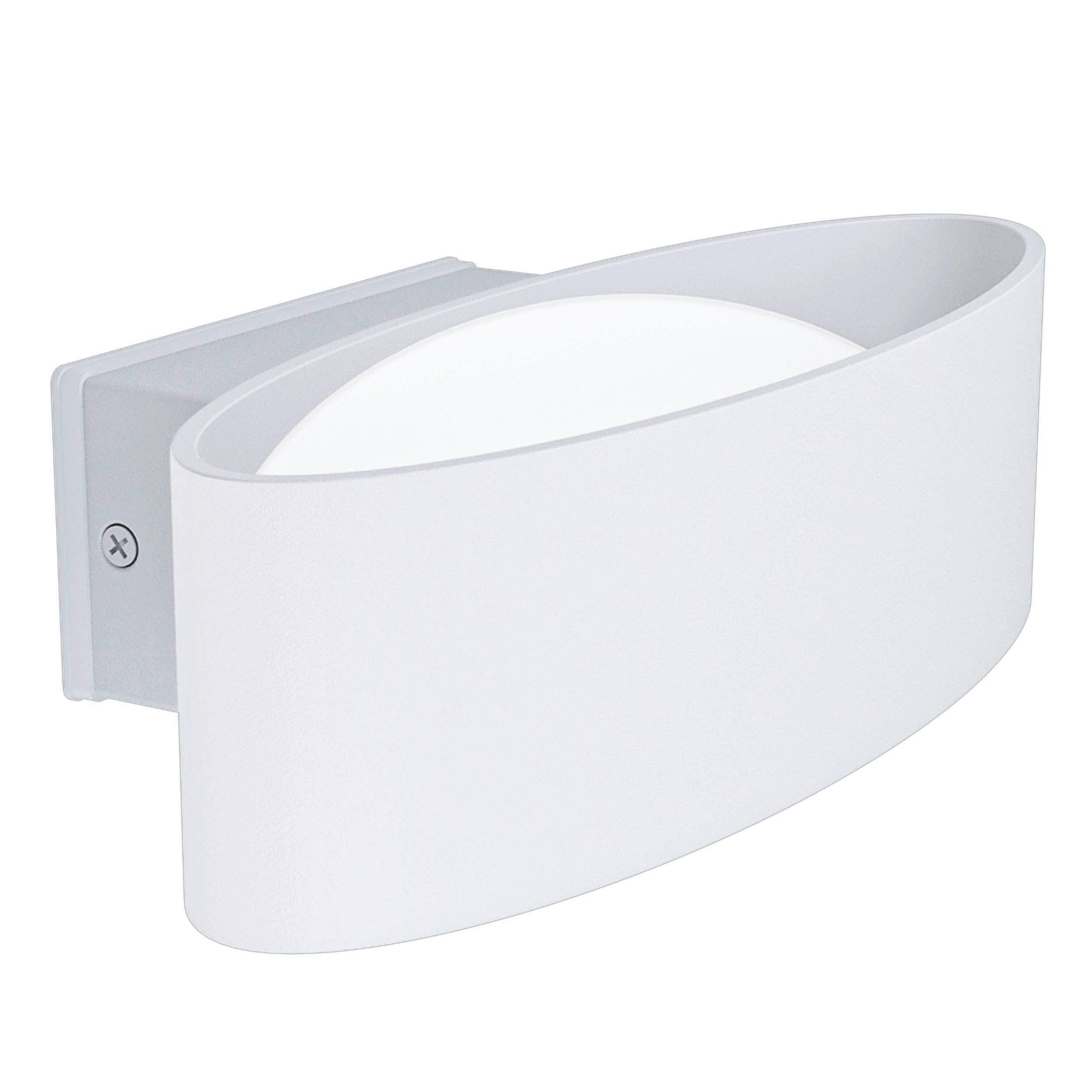 VENKOVNÍ NÁSTĚNNÉ SVÍTIDLO - bílá/průhledné, Design, kov/plast (27/8/14cm) - Eglo