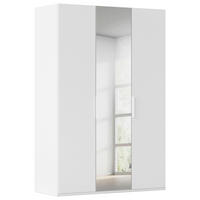 DREHTÜRENSCHRANK Weiss  - Weiss, Basics, Glas/Holzwerkstoff (151/235/61cm) - Novel