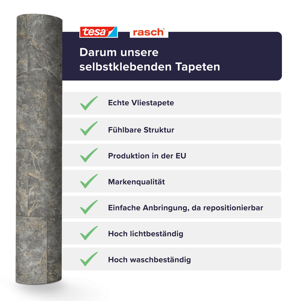 TAPETE - Grau, Natur, Textil (600/53cm) - Tesa