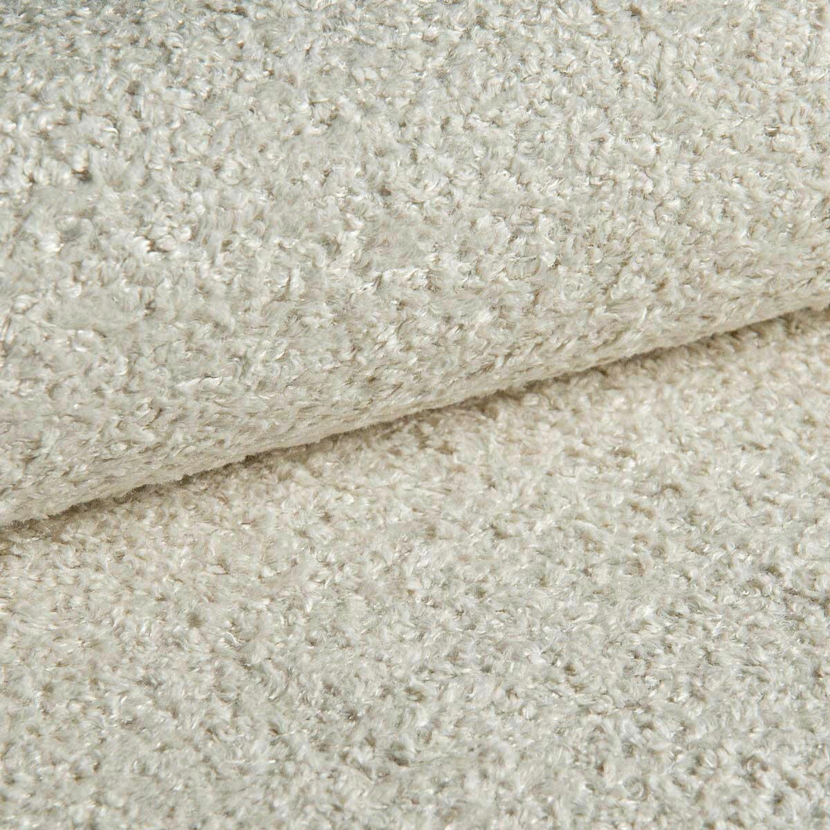 ECKSOFA FREDO Creme Bouclé  - Creme/Schwarz, Design, Kunststoff/Textil (150/233cm) - MID.YOU