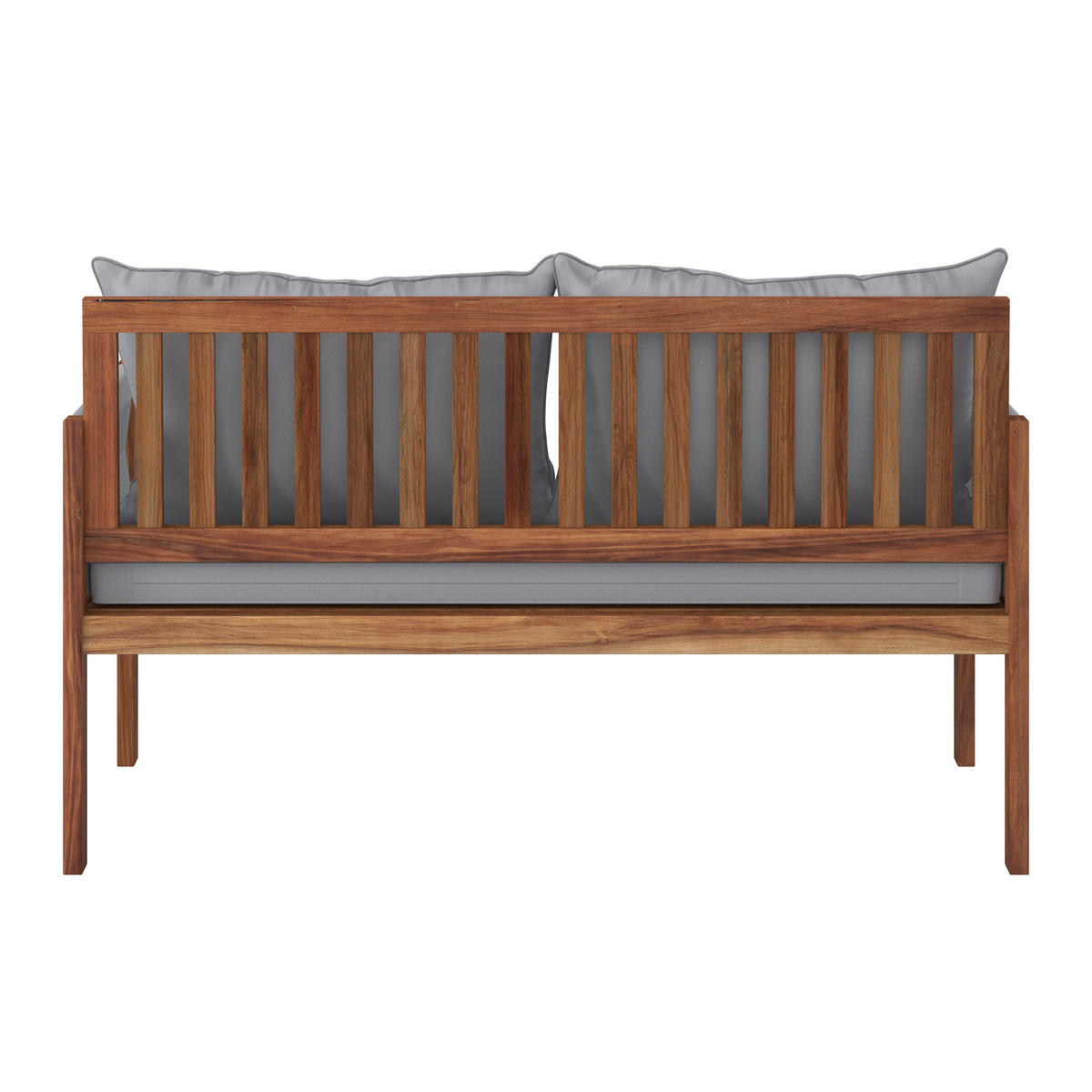 GARTENBANK in Grau, Akaziefarben  - Grau/Akaziefarben, Design, Holz/Kunststoff (150/90/60cm) - Ambia Garden