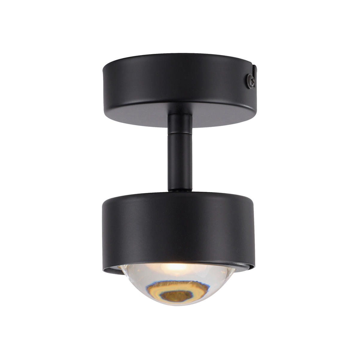LED-DECKENLEUCHTE 10,5/8/12,5 cm   - Schwarz, Design, Kunststoff/Metall (10,5/8/12,5cm) - Schöner Wohnen