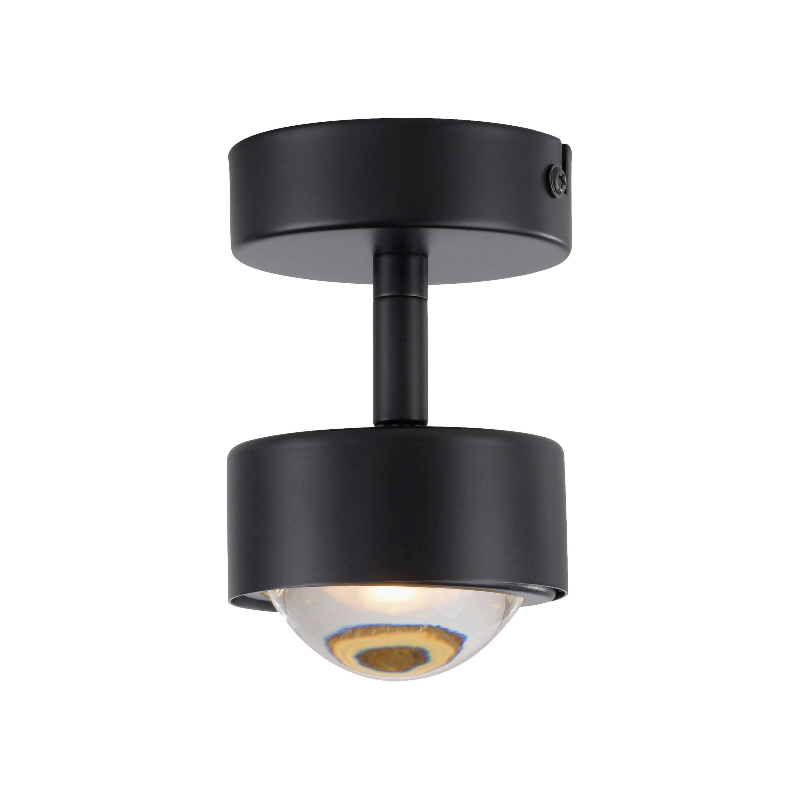 Thumbnail - Schöner Wohnen Led-Deckenleuchte Kulu, Schwarz, Metall, Kunststoff, F, 8x12.5x10.5 cm, Schutzklasse I (Erdungsanschluss)...