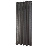 HOTOVÝ ZÁVĚS, poloprůhledné, 140/245 cm - antracitová, Basics, textil (140/245cm) - Esposa