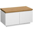 GARDEROBENBANK  in 80/43/41,5 cm  - Eichefarben/Weiß, KONVENTIONELL, Holz (80/43/41,5cm) - Novel