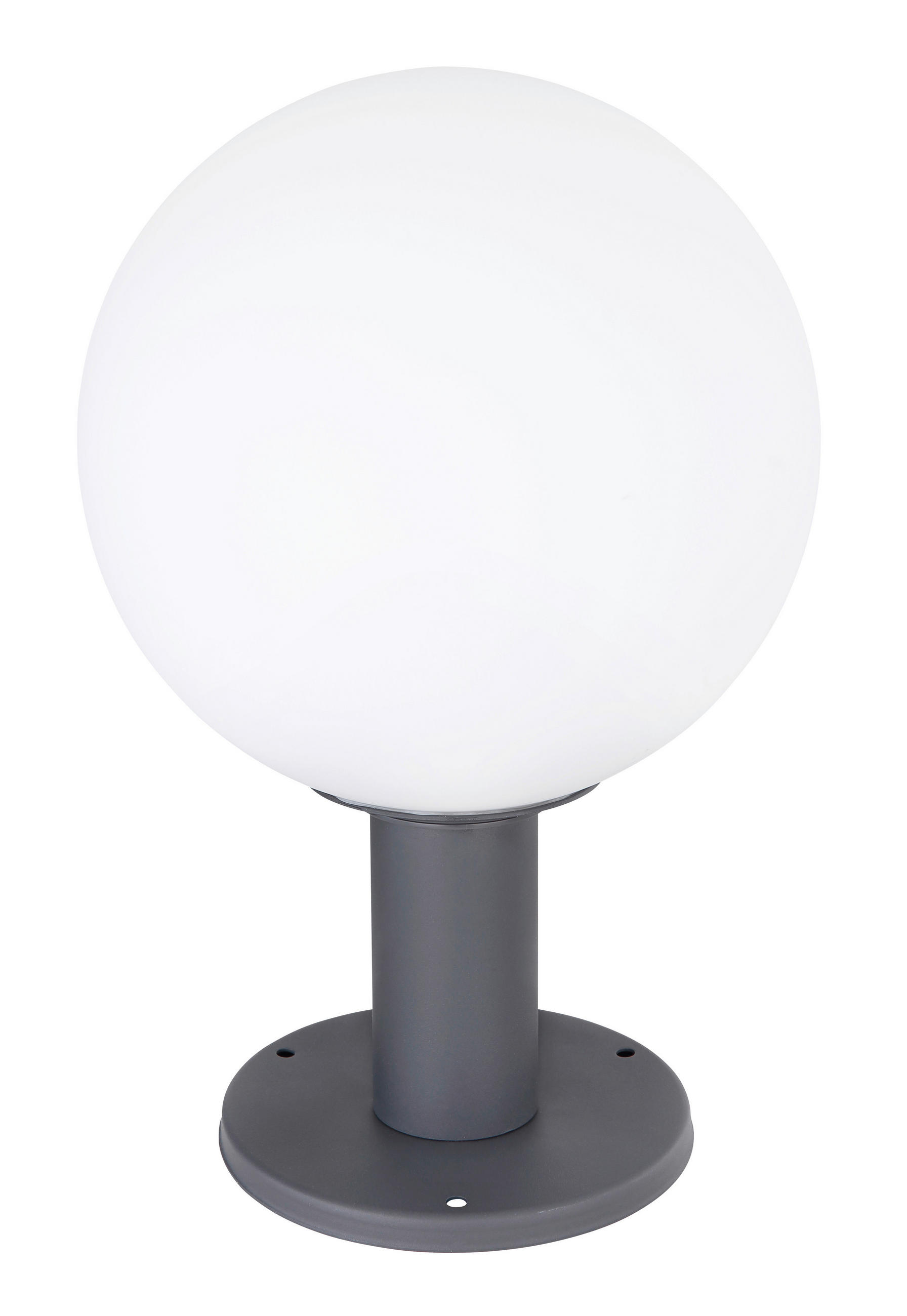 SOCKELBELYSNING - vit/opal, Basics, metall/glas (25/38cm) - Globo