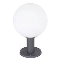 SOCKELBELYSNING - vit/opal, Basics, metall/glas (25/38cm) - Globo