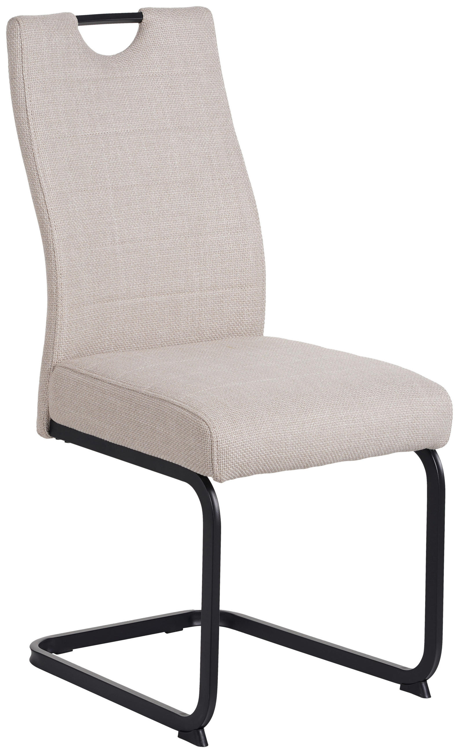 Schwingstuhl Finni Webstoff Beige Federkern