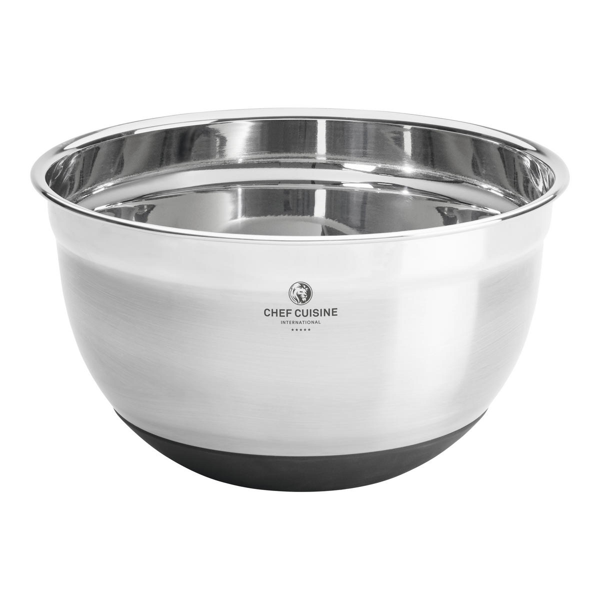 SERVIERSCHALENSET   - Edelstahlfarben/Transparent, Basics, Glas/Kunststoff (26/26/15.5cm) - CHEF CUISINE