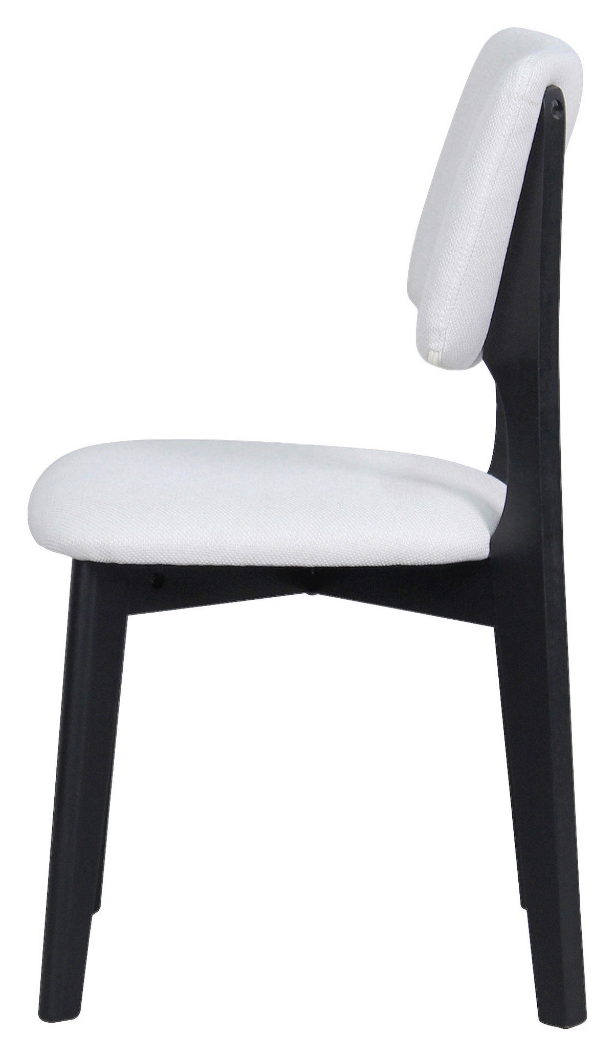 STUHL-SET 2 Stück  in Webstoff  - Beige/Schwarz, MODERN, Holz/Textil (48/87/54cm) - MID.YOU