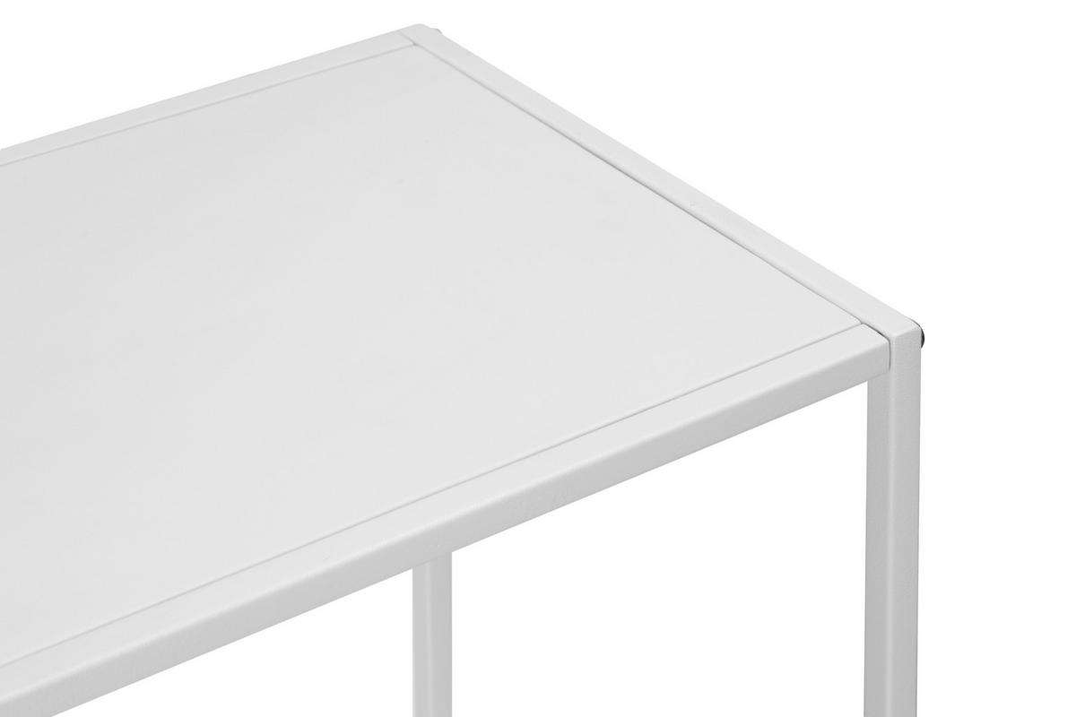 KONSOLENTISCH in Metall   100/79/29 cm  - Weiß, MODERN, Metall (100/79/29cm) - PBJ
