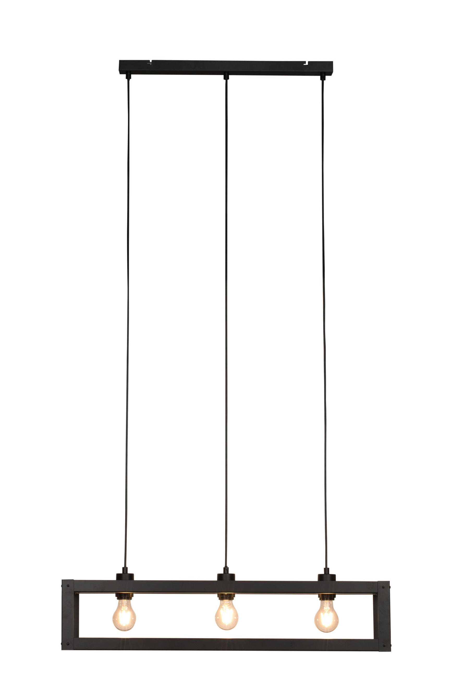 HÄNGELEUCHTE 80/17/150 cm  - Schwarz, LIFESTYLE, Holz/Metall (80/17/150cm) - Marama
