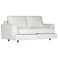 2,5-SITS SOFFA i vit, beige  - vit/beige, Klassisk, trä/textil (186/87/105cm) - Best Price