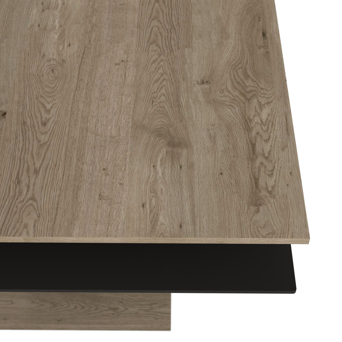 COUCHTISCH in Holz, Glas 90/90/46 cm  - Eichefarben/Anthrazit, Design, Glas/Holz (90/90/46cm) - Voglauer